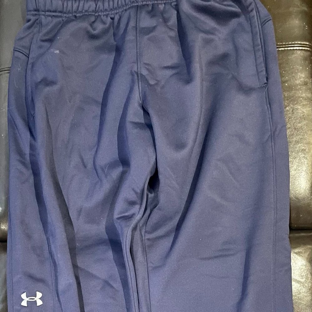Under Armour Cold Gear Loose Sweatpants Large Blue